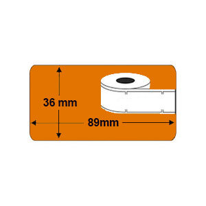 Huismerk DYMO 99012 (S0722400) Adreslabels Breed 89mmx36mm 260 Stuks Oranje